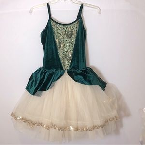 Green Dance Ballet Costume